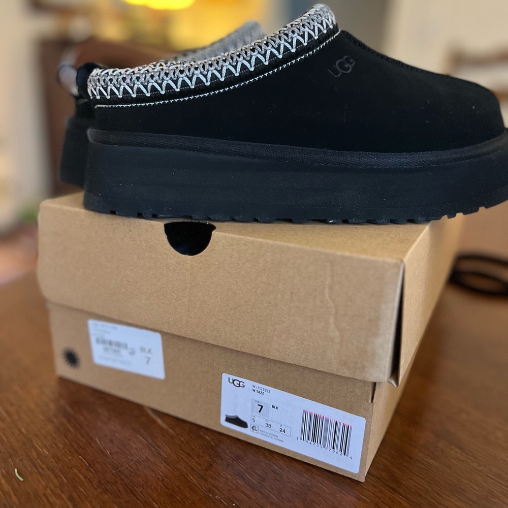 UGG Tazz Ultra Mini Platforms - Size 7 - Black- New in Box